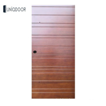Customized Mahogany solid wood pivot entry door with grooves